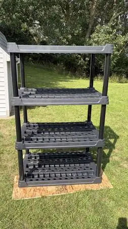 Ventilated Plastic Shelving Unit - 2 Available