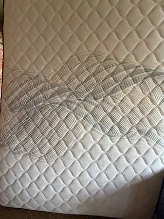 Very Clean Serta Queen Mattress/LowProfileBoxSpring $100 Will Deliver