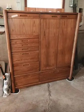 Canterbury Wood Wardrobe Cabinet