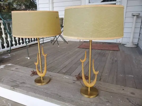 Mid Century Modern Biomorphic Lamps by Rembrandt