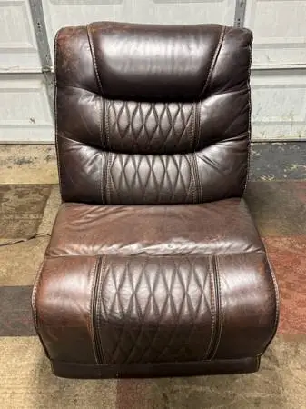 Leather Power Chair