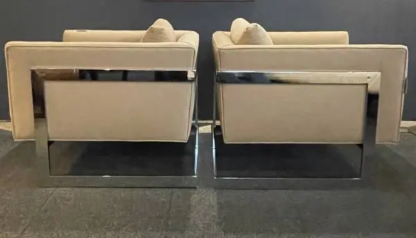 Pair of Milo Baughman lounge chairs