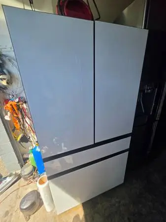 Samsung white glass counter depth 4 door refrigerator