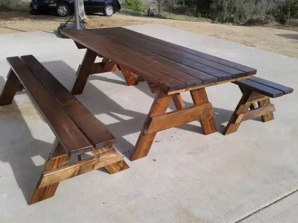 Custom Made Picnic Tables .