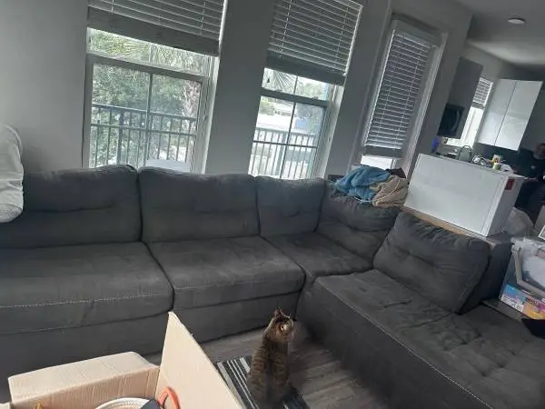 Large Cloth Grey Sectional
