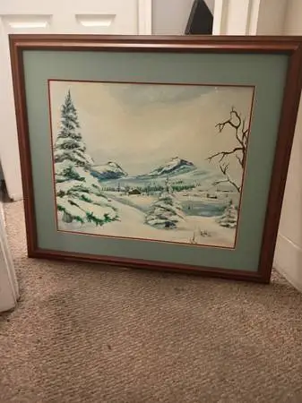 Landscape water color painting