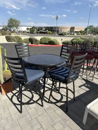 Mallin Napa Collection Bar Table W/ Swivel Chairs-37X37X37