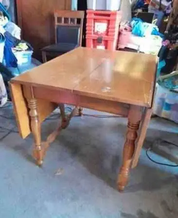 Make Offer ⭐️  Drop Leaf Wood Table