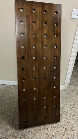 🍷 French Wine Riddling Rack holds 44 Bottles for rotating bottles 4Ft