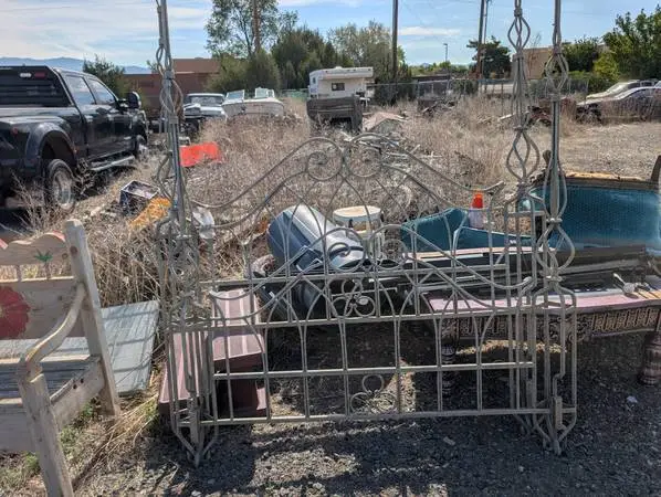 Heavy steel bed frame double