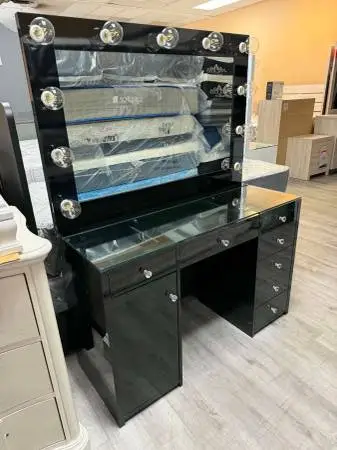 Black Makeup Vanity