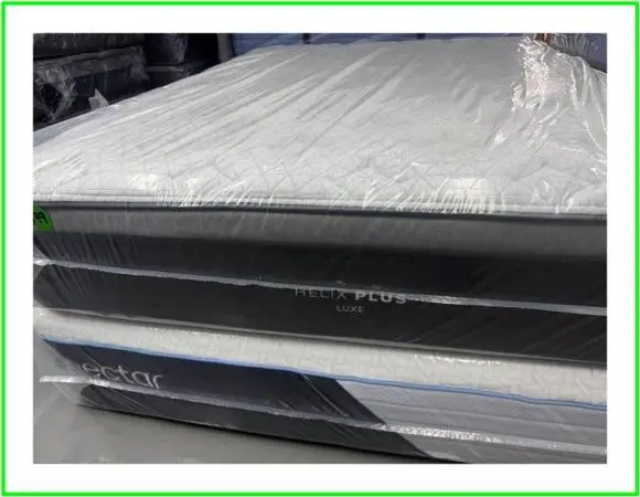 QUEEN SIZE HELIX PLUS LUXE MATTRESS & BOX SPRING BED SET