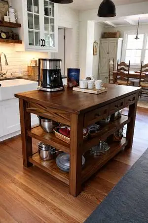 Custom Build Rustic Kitchen Islands.
