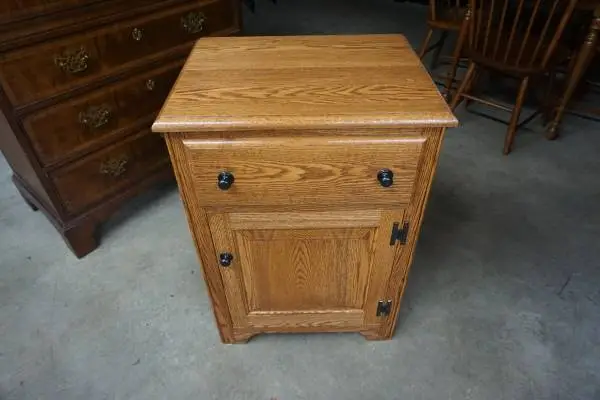Contemporary Solid Oak Cabinet