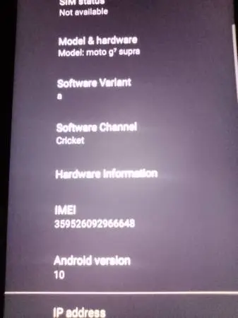 MOTOROLA G7 PHONE