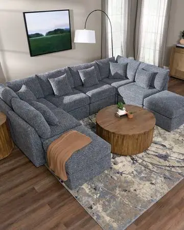 Grey Fabric Sectional * We Also Have Addition Pieces
