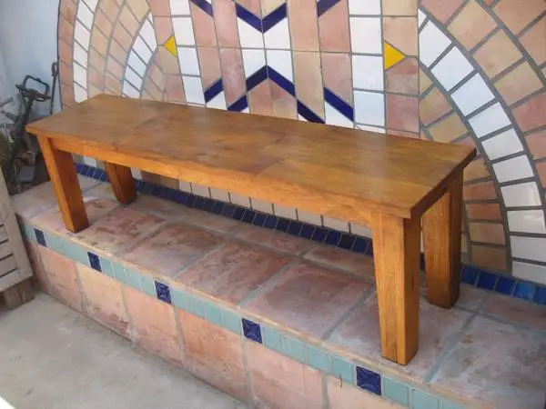 1-Crate&Barrel Solid Mango Hardwood Bench-Restored Like NEW
