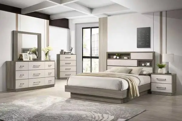 King Bedroom Set With Storage Headboard