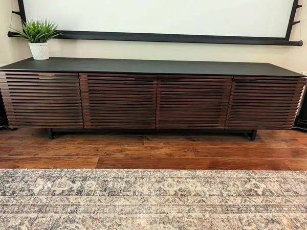 BDI Corridor Low-Profile Media Console (79”) – Walnut Stained