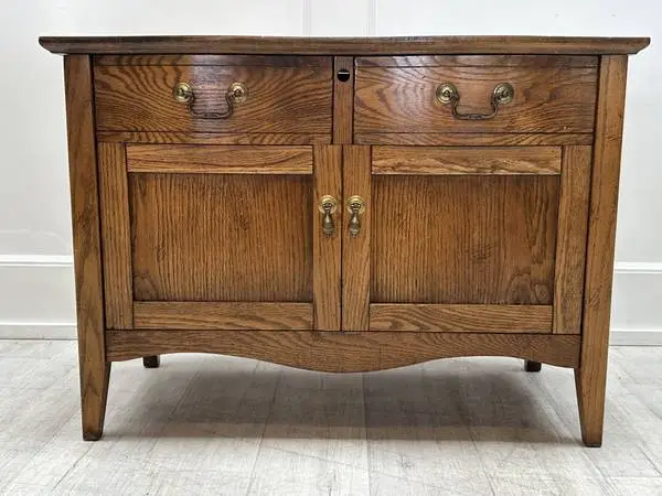 Vintage Cedar Chest in Style of Antique Oak Washstand Commode
