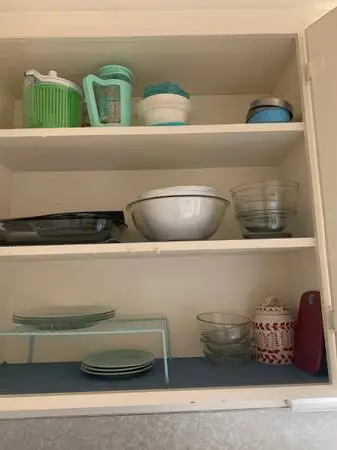 complete kitchen!  utensils, dishes storage, air-frier, and cookware