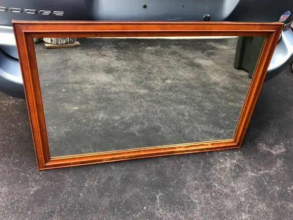 Solid Maple wood antique mirror