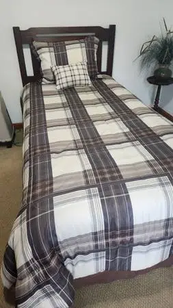 Single bed, mattress,  headboard,  dresser