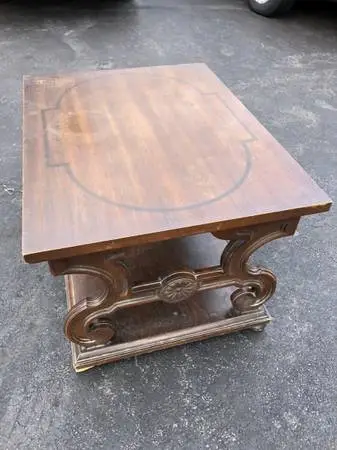 Small hard wood table