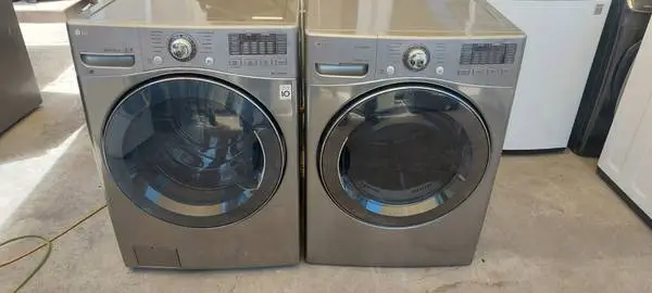 LG Steam Front Load Washer And Gas Dryer