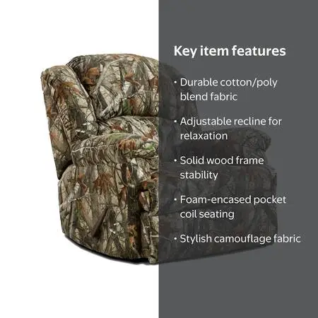 Camouflage Rocking Recliner