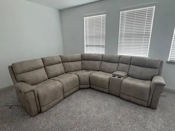 Sectional Sofa with Dual Recliners