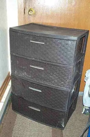 STORAGE CABINET Plastic Storage 4 Drawer Portable Dresser Sterilite