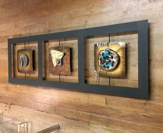 Curtis Jere Sculptural Mixed Media Wall Art