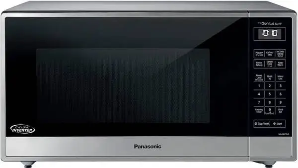 Panasonic - 1.6 Cu. Ft. 1250Watt Countertop Microwave Oven with Cyclon
