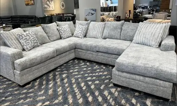 Light Grey U Shaped Sectional. Payment Plans Available!