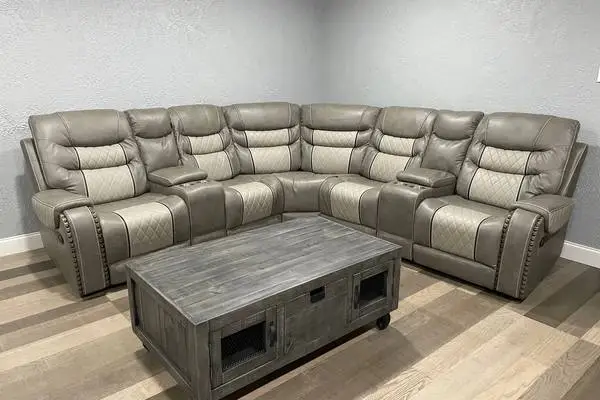 Sectional With 2 Manual Recliners