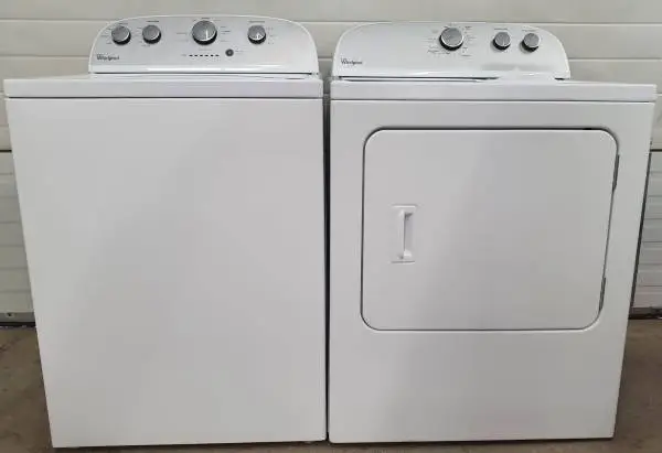Whirlpool washer and dryer set with warranty