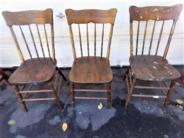 3 antique chairs