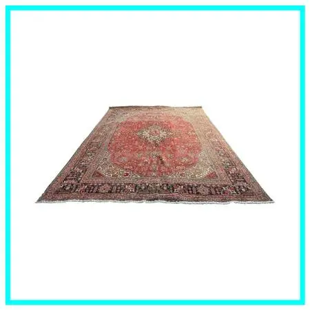 9ft 6in × 12ft 7in Persian Tabriz Hand-knotted Wool Area Rug