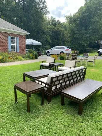 Vintage Mid Century Modern Hollywood Regency Living Room Set