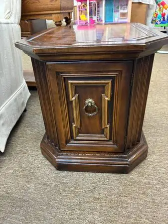 Vintage rectangular end table