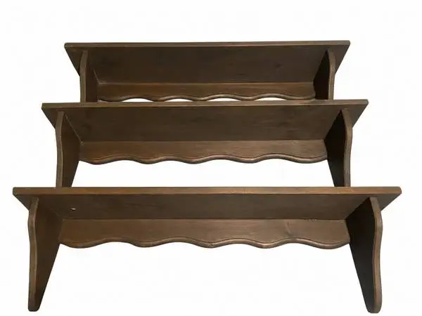 Vintage Wooden Wall Shelves – Set of 3