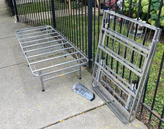 Set of 2 stainless platforms bed foldable