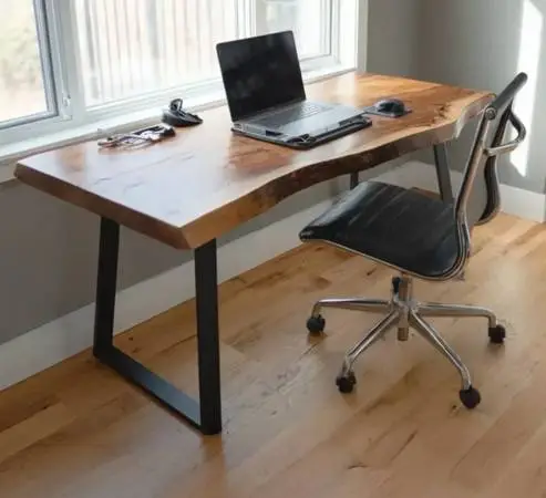 Custom Live Edge Hardwood Desks