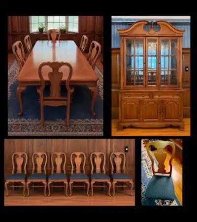 Beautiful Solid Wood Thomasville Dining Furniture Fisher Park Collection Set