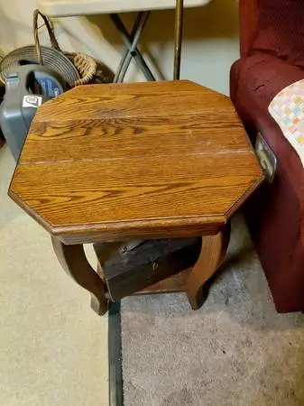 Wood end tables