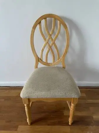 White Heavy Wooden Solid Wood Kitchen Dining Living Room Table Chair