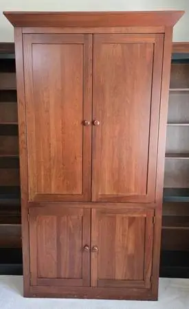 ETHAN ALLEN Solid Cherry Wood Media Center