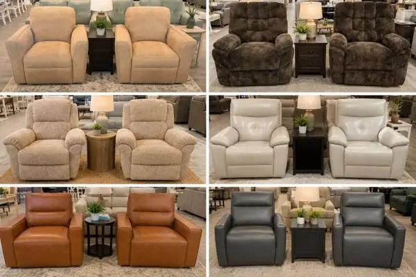 Tons of brand new matching recliners on sale!!