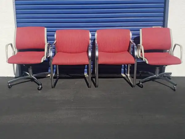 Set of 4 Retro Steelcase office chairs ($300 for any pair)